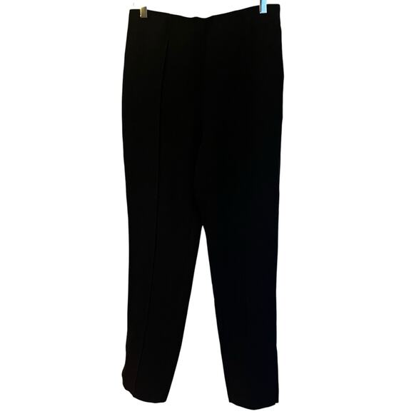 Cinq a Sept Brianne Slit-Leg Trousers High Rise Black Front Pintuck Pant Size 10 - Picture 12 of 14